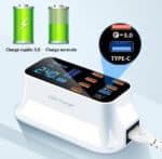 Chargeur Rapide USB 8 Ports 3.0 Affichage LCD 7