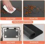 Tapis Alimentation Animaux Absorbant | Anti Eclaboussures | Séchage Rapide – Image 4