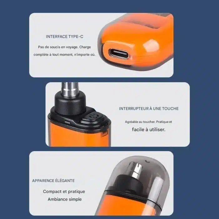 Tondeuse de Poche pour Poils de Nez et Oreilles Rechargeable – Image 14