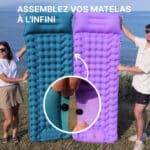 Matelas Gonflable Avec Oreiller Intégré 2