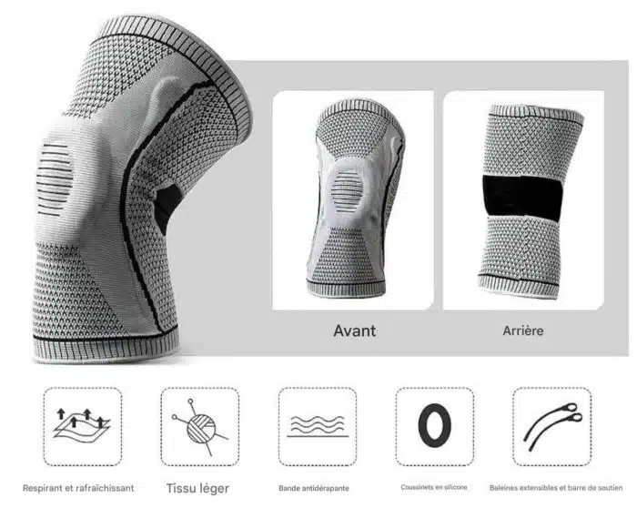 Genouillère de Sport avec Renfort Silicone – Image 5
