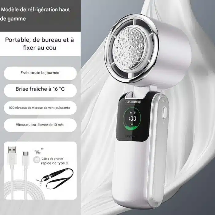 Ventilateur Portable USB Puissant Pliable Rechargeable – Image 14