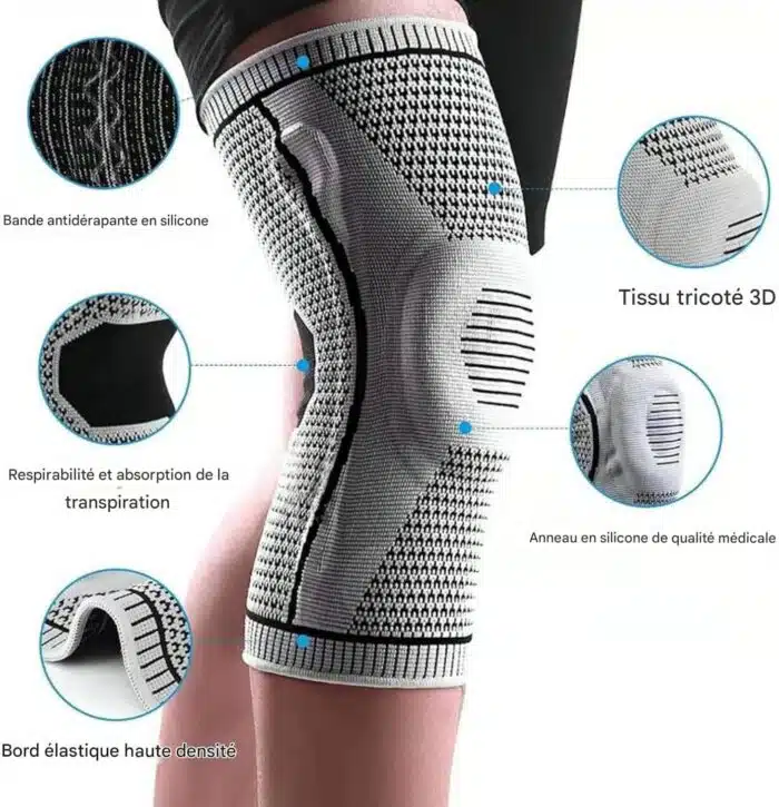 Genouillère de Sport avec Renfort Silicone – Image 2