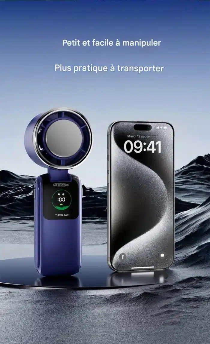 Ventilateur Portable USB Puissant Pliable Rechargeable – Image 12