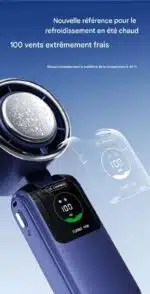 Ventilateur Portable USB Puissant Pliable Rechargeable – Image 3