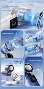 Ventilateur Portable USB Puissant Pliable Rechargeable – Image 10