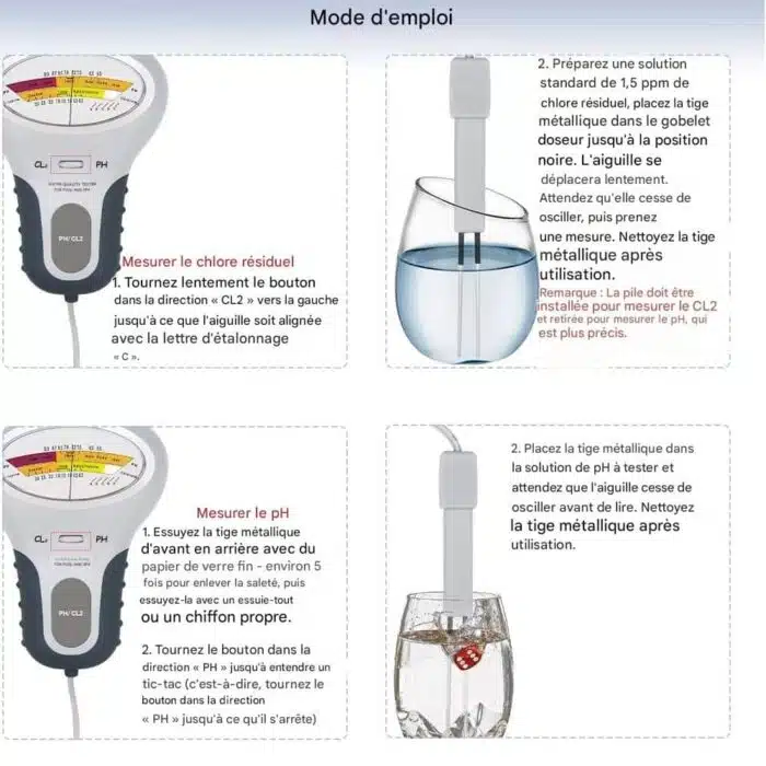 Testeur de PH et de Chlore 2 en 1 – Image 8