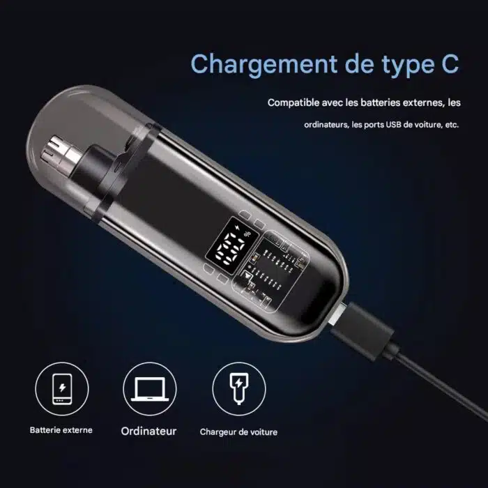 Tondeuse de Poche pour Poils de Nez et Oreilles Rechargeable – Image 18