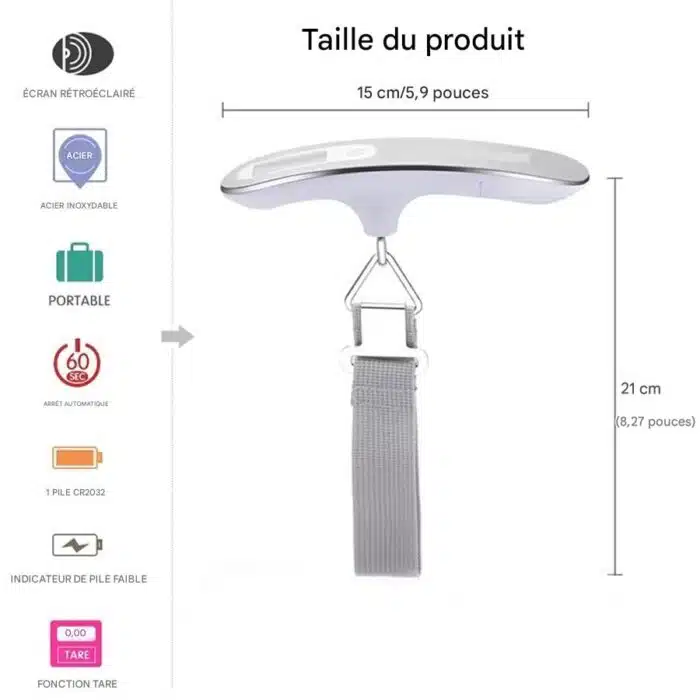 Pèse Bagage Electronique - Balance Portable de Voyage – Image 4