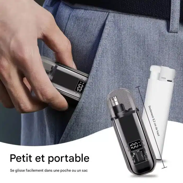 Tondeuse de Poche pour Poils de Nez et Oreilles Rechargeable – Image 4
