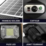 Lampe Solaire Extérieur Led 8