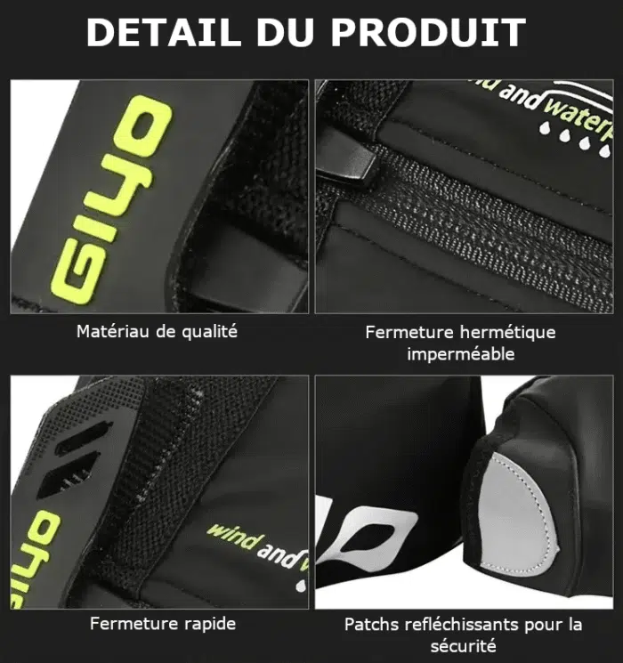 Couvre-chaussures de cyclisme imperméables - Protection pluie vélo – Image 5