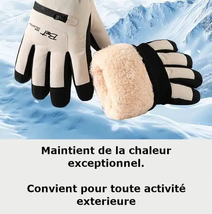 Gants chauds d'Hiver polaires thermiques imperméables tactiles – Image 15