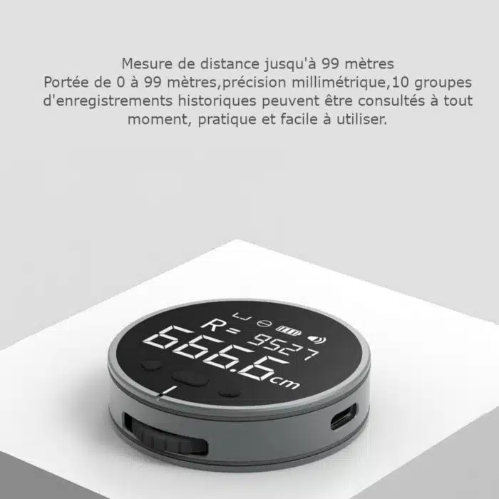 Mètre Ruban électronique LCD de précision rechargeable USB – Image 10