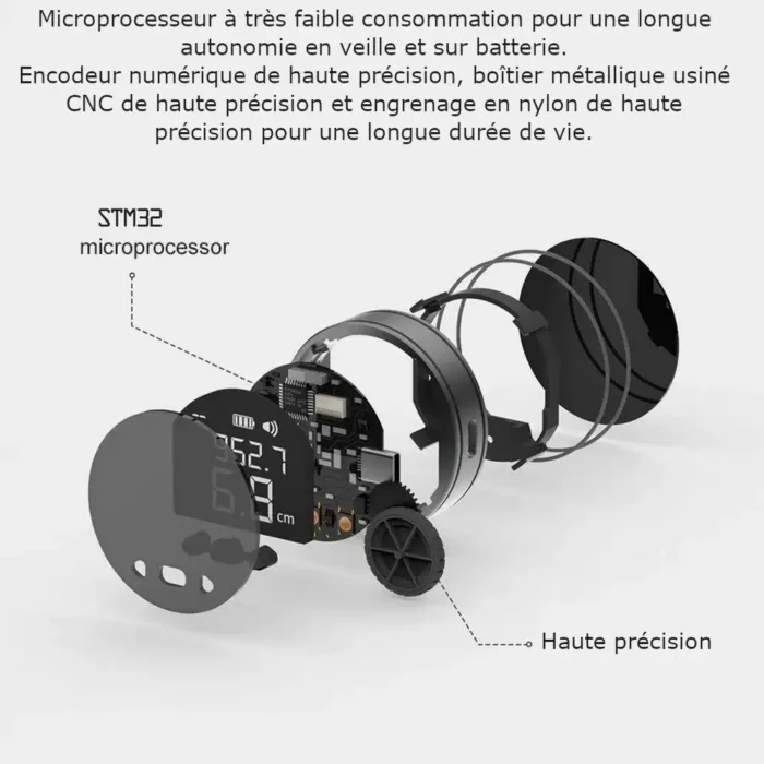 Mètre Ruban électronique LCD de précision rechargeable USB – Image 4