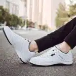 Chaussure Baskets basses en cuir décontractées – Image 3