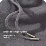 Cagoule coupe-vent chaude cache-cou – Image 4