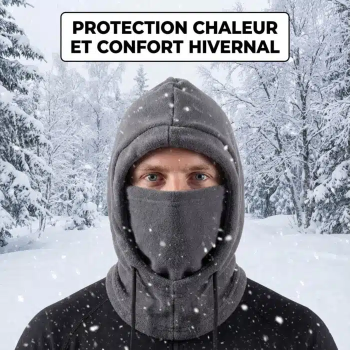 Cagoule coupe-vent chaude cache-cou – Image 5