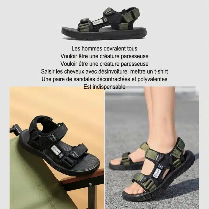 Chaussures sandales de plage résistantes pour hommes – Image 3