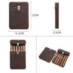 Etui à cigares retro en cuir de luxe – Image 15