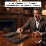 Etui à cigares retro en cuir de luxe – Image 10