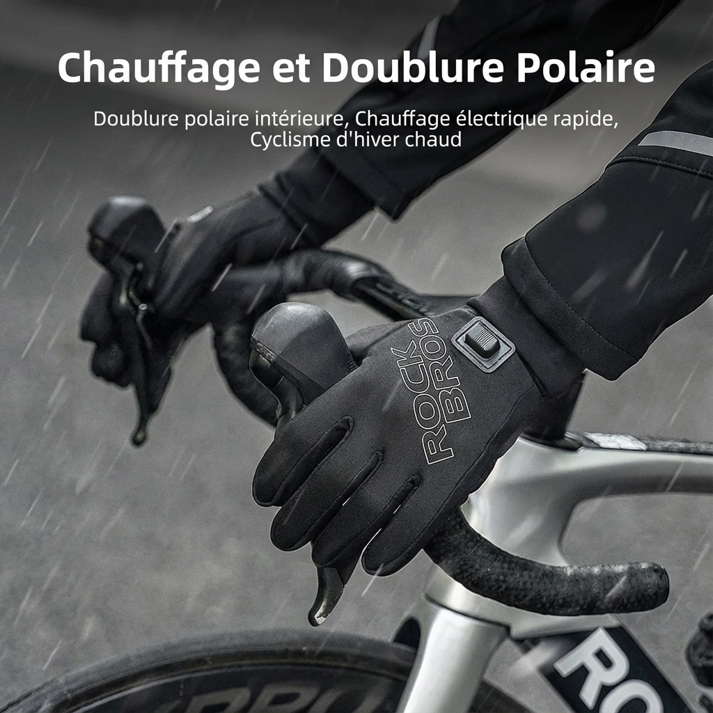 Gants Chauffants USB rechargeables coupe-vent