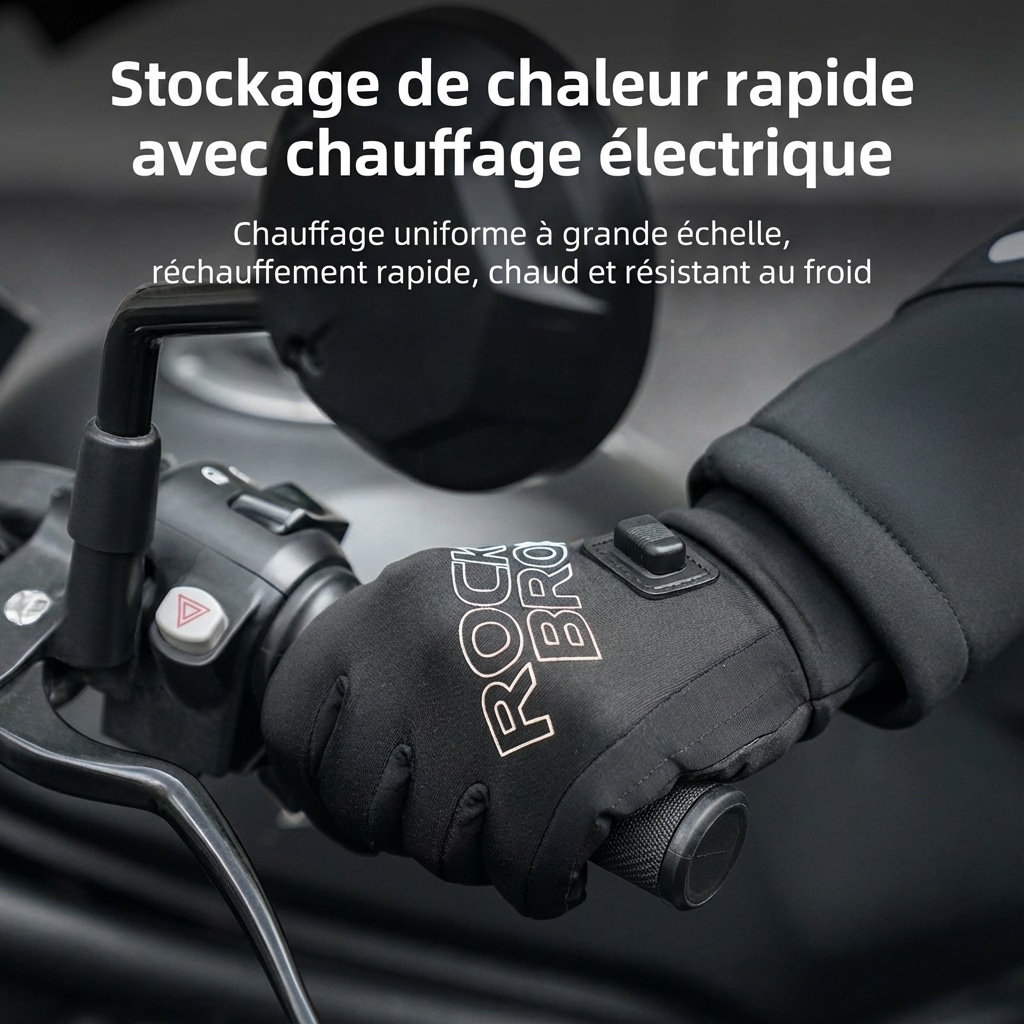 Gants Chauffants USB rechargeables coupe-vent