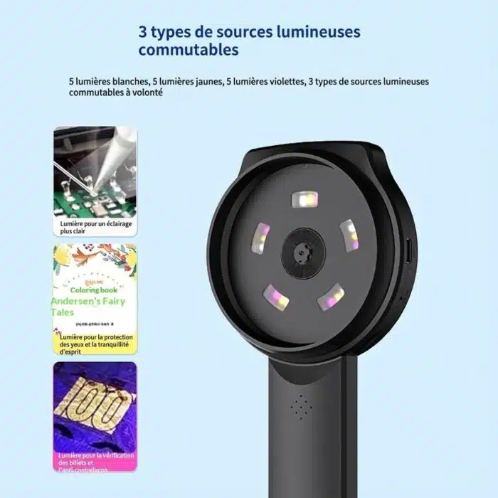 Loupe Numérique Microscope 100X avec Ecran IPS 2.8 – Image 13
