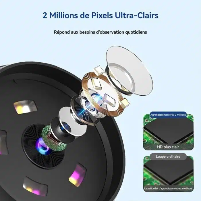 Loupe Numérique Microscope 100X avec Ecran IPS 2.8 – Image 12