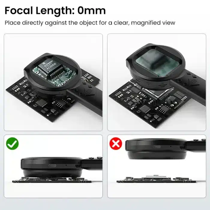 Loupe Numérique Microscope 100X avec Ecran IPS 2.8 – Image 3