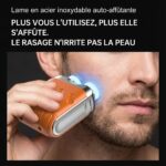 Mini afeitadora de viaje eléctrica recargable - Imagen 2