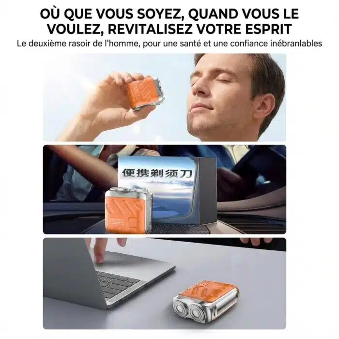 Mini Rasoir electrique rechargeable de voyage – Image 7