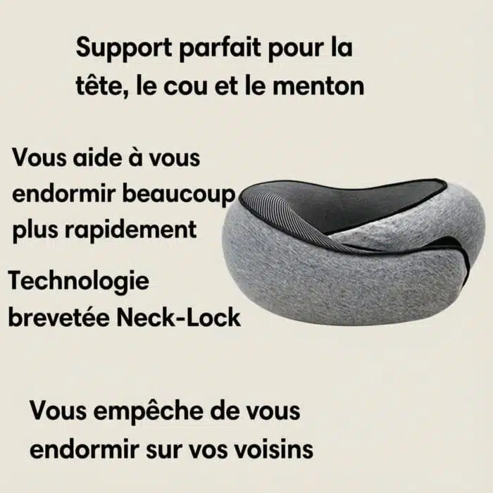 Oreiller de Voyage à mémoire de forme - soutien du cou – Image 5