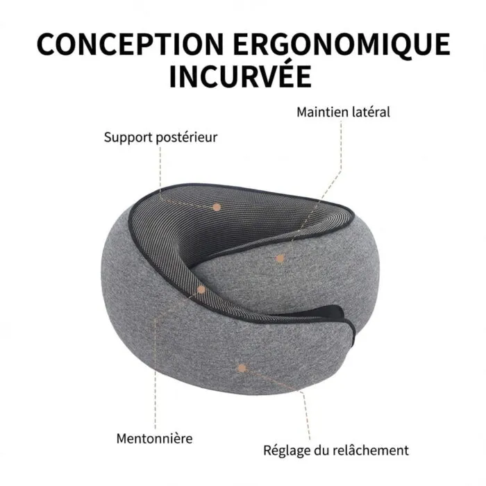 Oreiller de Voyage à mémoire de forme - soutien du cou – Image 10