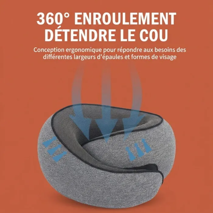 Oreiller de Voyage à mémoire de forme - soutien du cou – Image 7