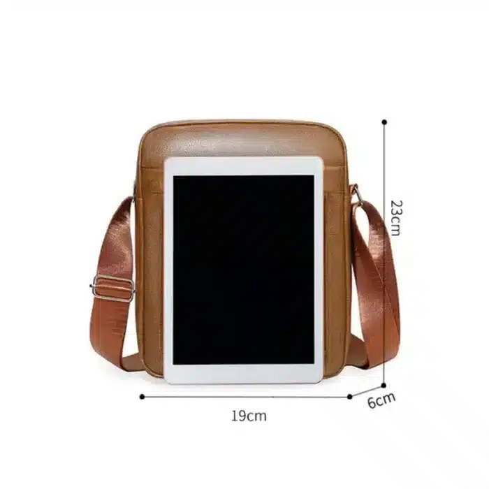 Sac a bandoulière et sacoche en cuir pour homme – Image 19