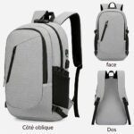 Sac a Dos Ordinateur de voyage antivol – Image 5