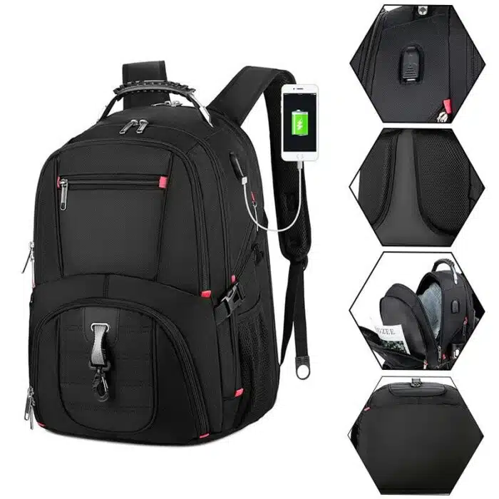 Sac à Dos PC Portables 17 Pouces de Voyage multifonctions – Image 2