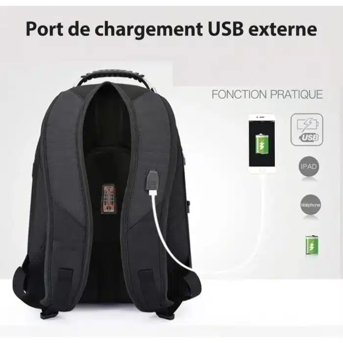 Sac à Dos PC Portables 17 Pouces de Voyage multifonctions – Image 3