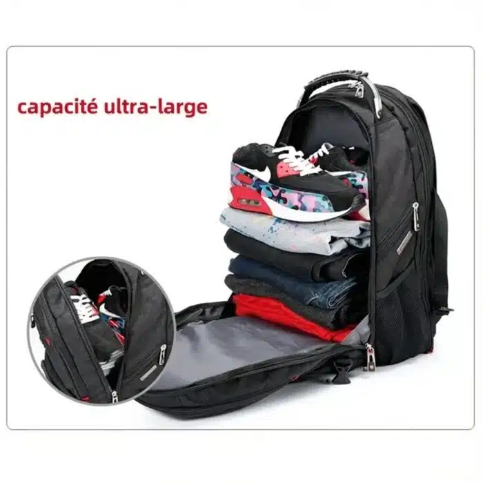 Sac à Dos PC Portables 17 Pouces de Voyage multifonctions – Image 10