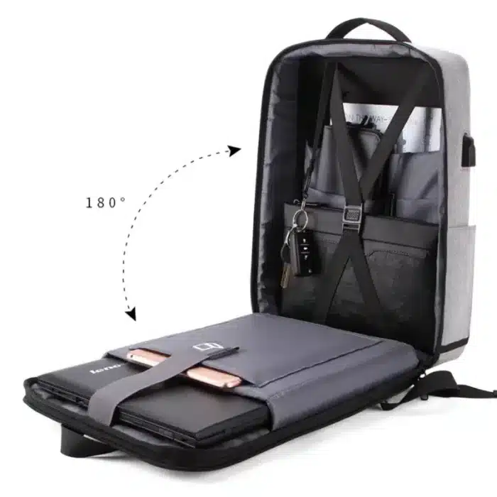 Sac à Dos antivol coque rigide pour ordinateur – Image 3