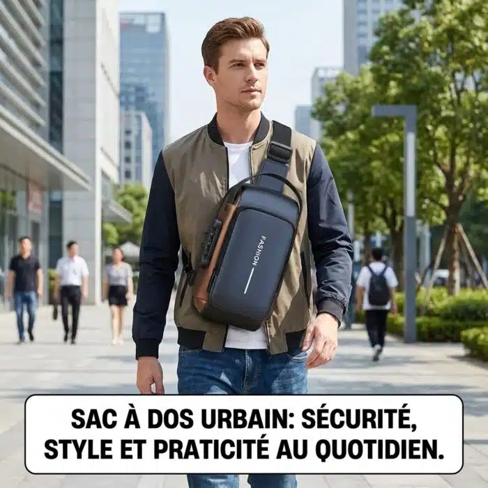 Sac à bandoulière élégant pour hommes – Image 3
