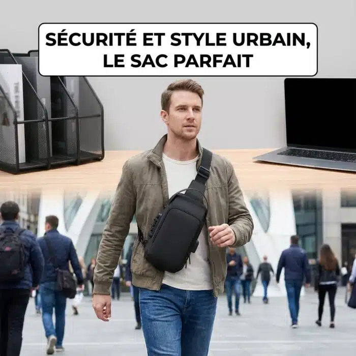 Sac à bandoulière élégant pour hommes – Image 7