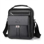 Bandolera y satchel de piel para hombre