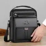 Sac a bandoulière et sacoche en cuir pour homme – Image 3