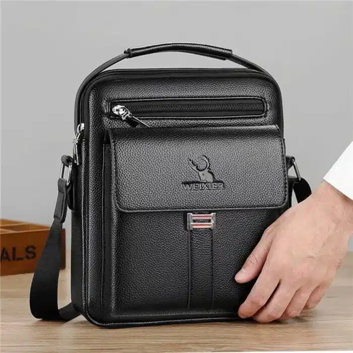 Sac a bandoulière et sacoche en cuir pour homme – Image 3