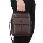 Sac a bandoulière et sacoche en cuir pour homme – Image 8