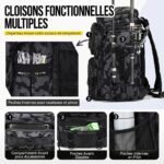 Sac à dos de pêche 50L avec supports – Image 15