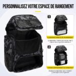 Sac à dos de pêche 50L avec supports – Image 14