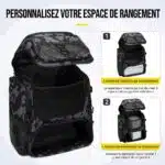 Sac à dos de pêche 50L avec supports – Image 14